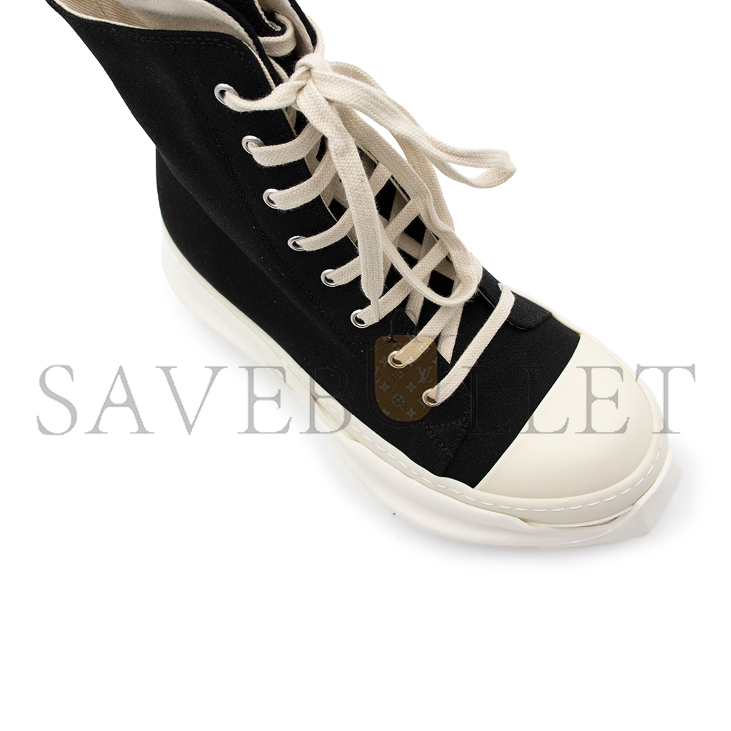 RICK OWENS DRKSHDW DRKSHDW ABSTRACT HI SNEAKER IN BLACK DU21S2840